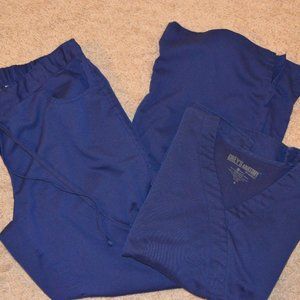 Grey's Anatomy NAVY scrub set (REGULAR length)